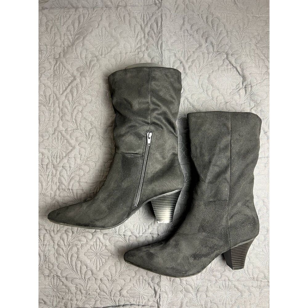 Universal Thread Women's Ada Dress Boots Suede Chunky Pointed US SZ 8.5: NWT